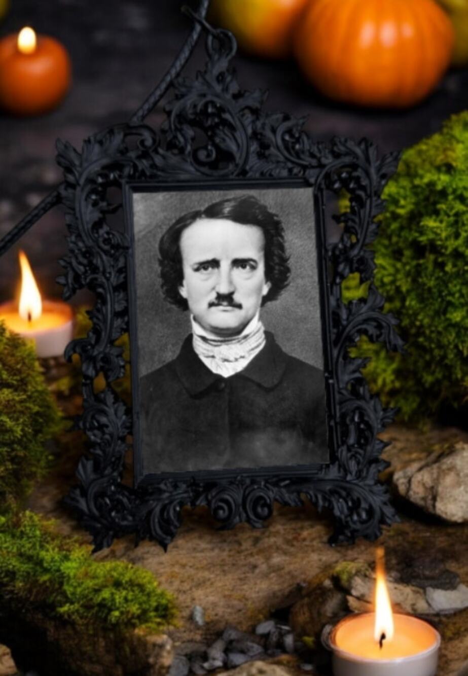 Edgar Allan Poe Necklace - Poet Raven Lost Lenore Pit and the Pendulum Jewelry